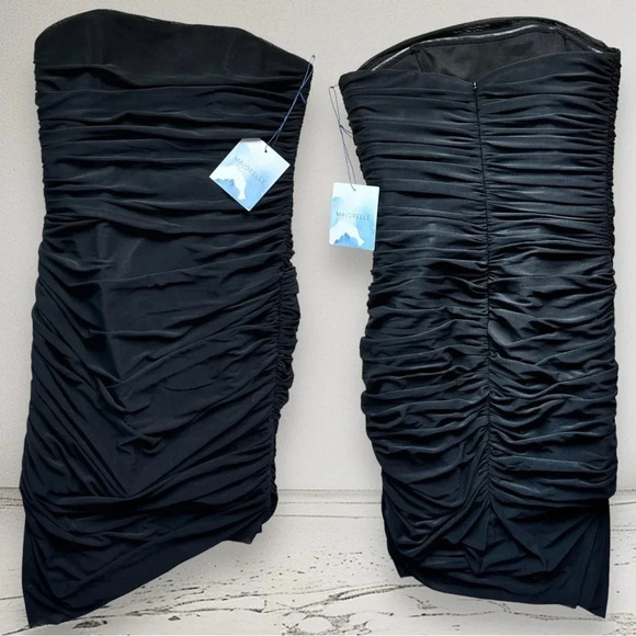 NEW MAJORELLE Ursula Mesh Mini Dress in Black Size S - Picture 4 of 9